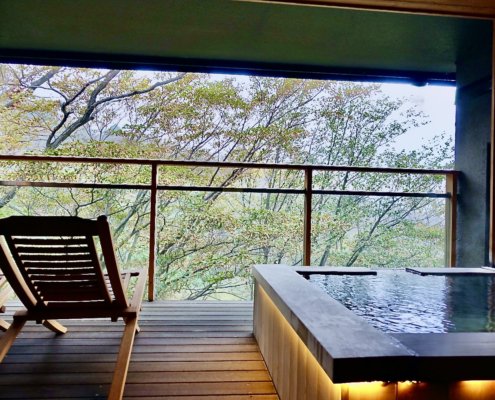 ryokan experience in Japan: stay at luxury Madoka no Mori in Hakone